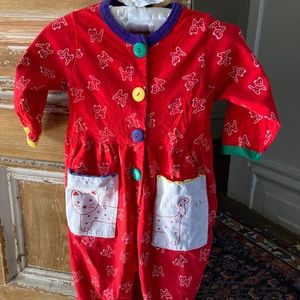 Red Onesie Kitty Romper